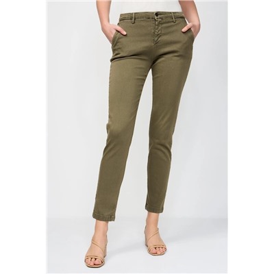 Pantalón slim fit Bettie - Caqui