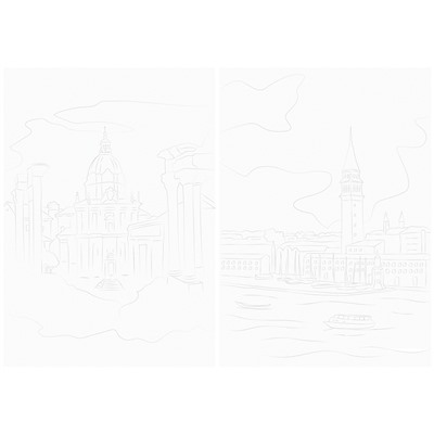Папка для акварели, с эскизом, 10л., А4 ArtSpace, 180г/м2