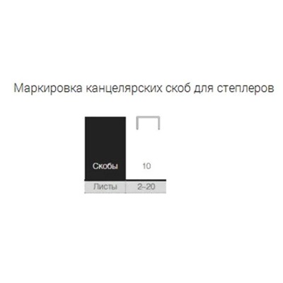 Скобы омеднённые №10, ErichKrause, для степлера, 1000 штук, цветные