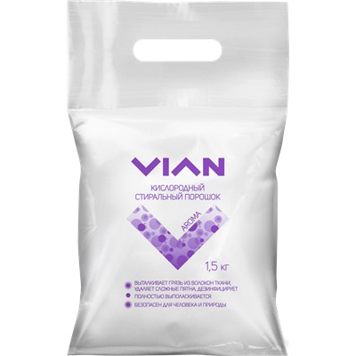 Стиральный порошок VIAN "AROMA" кислородный, 1,5 кг