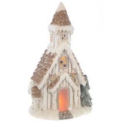 Фигурка декоративная "Домик" (АААх3, не вход.), L29 W19 H52 см