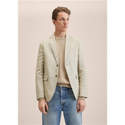 Americana slim fit 100% lino -  Hombre | MANGO OUTLET España