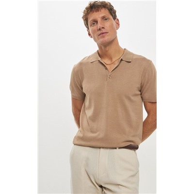 Футболка-поло P411-1560 beige