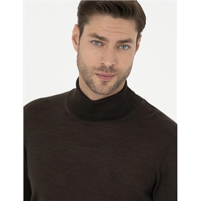 Brown Slim Fit Fisherman воротнич
