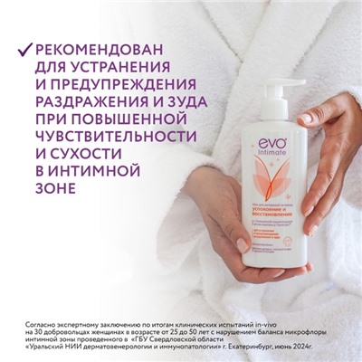 Гель для интимной гигиены EVO Intimate успокоение и восстановление, 250 мл