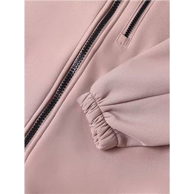 Комбинезон демисезонный для девочек MINAKU из Softshell на флисе, непромокаемый, бежевый, рост 116 см