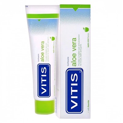Зубная паста Vitis с алоэ вера, 100 мл