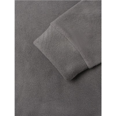Костюм флисовый (худи и брюки) детский MINAKU: Fleece Soft, цвет серый, рост 128 см