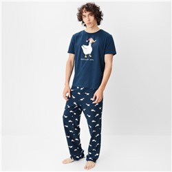 Пижама мужская KAFTAN "Новогодняя дичь", размер 48