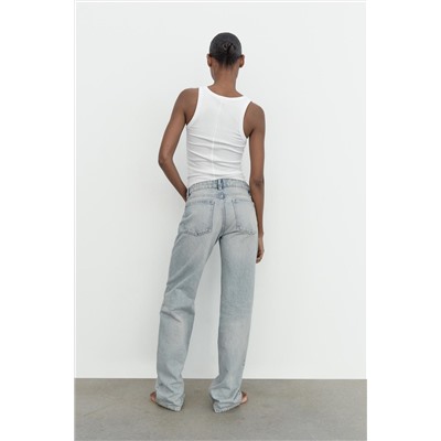 JEANS TRF RECTOS TIRO BAJO