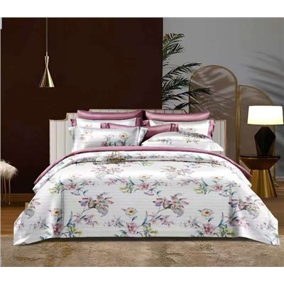 10 цветов Евро Комплект постельного белья  Bella Home STRIPE SATIN Цветной 3D дизайн нужный цвет в комментариях