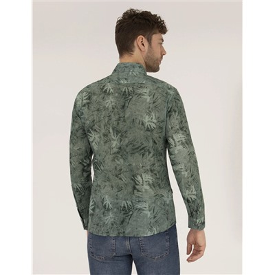 Haki Slim Fit рубашка с длинным рукавом