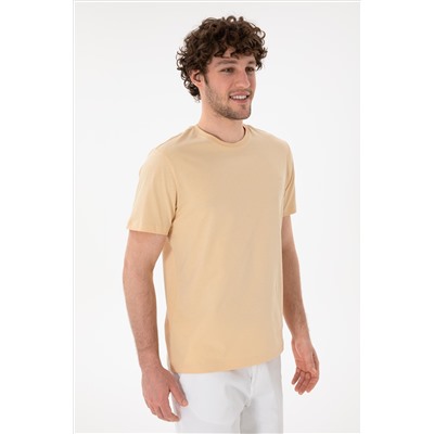 Мужская обычная подходная велосипедная шейка Beige Basic T -Fish Surprise Scount в корзине