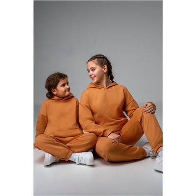 Костюм для девочки оверсайз из футера трехнитки Happyfox
