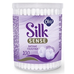 Ватные палочки Ola! (Ола!) Silk Sense в пластиковой банке, 100 шт