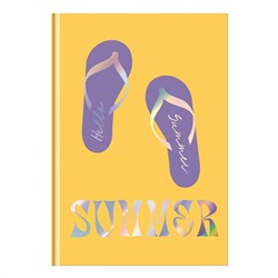Записная книжка А5 80л. BG "Summer", матовая ламинация, тиснение голографической фольгой, блок в точку, 100 гр/м2