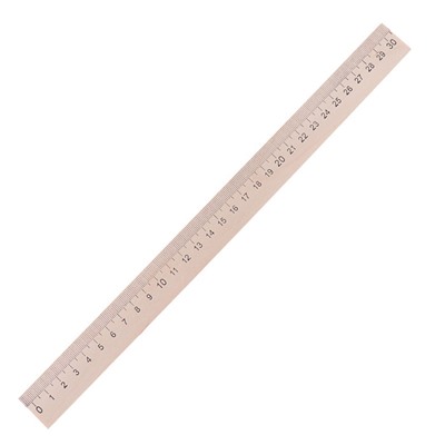 Линейка деревянная 30 см, (БЕЗ шк)