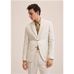 Americana traje slim fit lino -  Hombre | MANGO OUTLET España