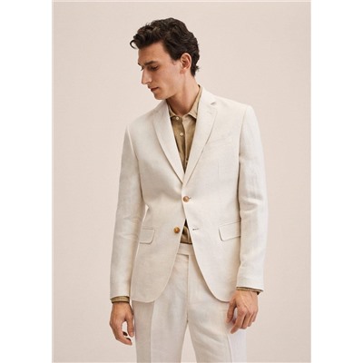 Americana traje slim fit lino -  Hombre | MANGO OUTLET España