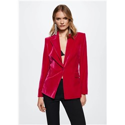 Americana traje terciopelo -  Mujer | MANGO OUTLET España