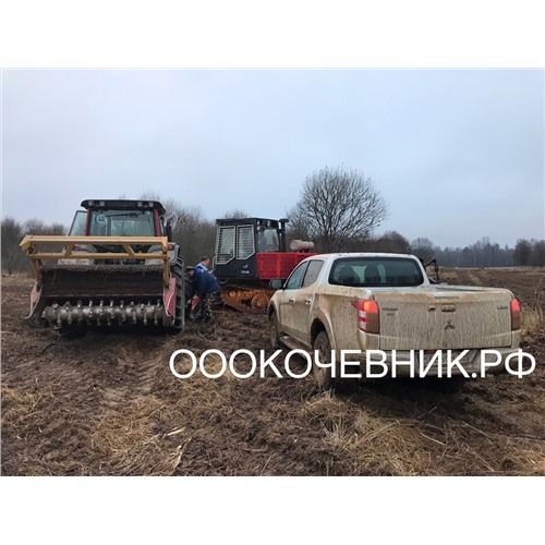 Услуги/Аренда Мульчера. Комплексная расчистка с/х полей. Валка леса. Мульчер бульдозер ООО «Кочевник