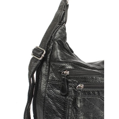 Сумка женская искусственная кожа Guecca-99181,   (рюкзак-change)  2отд,  черный 257396