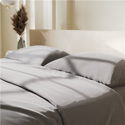 Постельное бельё LoveLife 1,5 сп "Gray mist" 150х215 см, 150х225 см, 50х70±3 см-2шт, микрофибра 85гр