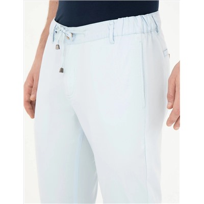 Blue Slim Fit Canvas Брюки