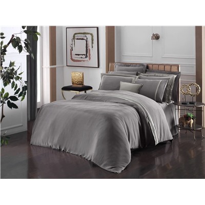 Постельное белье Sarev ELITE GROUP евро N318 KIMERA CUPRO Vegan Silk v3/LILA