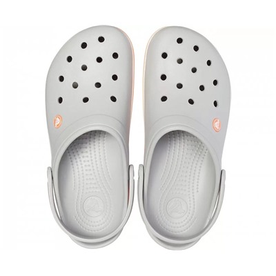 Crocband Clog Light Grey/Bright Coral