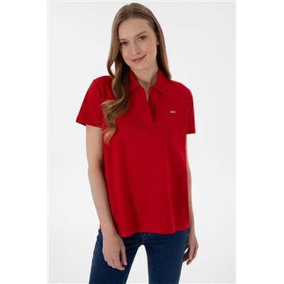 Женщина Red Basic T -Fish Surprise Discount в корзине