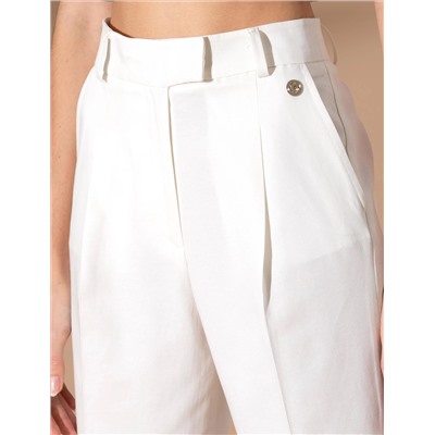 Ecru Carrot Fit ткани брюки