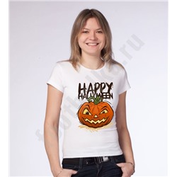 Футболка halloween женская "Тыква" полноцвет