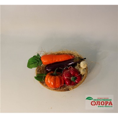 Набор овощей в корзинке (средний)