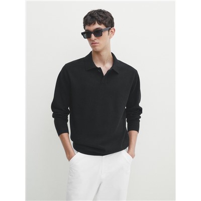 Jersey cuello polo punto milano