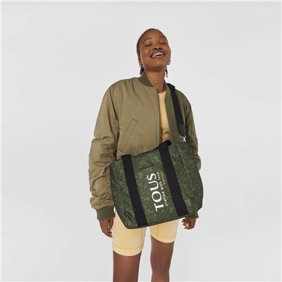 Bolsos shopper Kaos Mini Evolution Ny - caqui - 41 x 28 x 13 cm