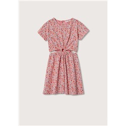 Vestido estampado abertura  -  Niña | MANGO OUTLET España