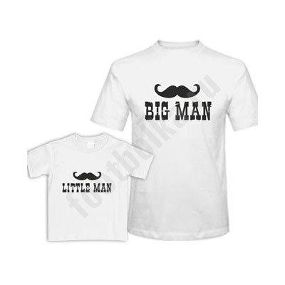 Футболки для папы и сына "Big man / Little man"