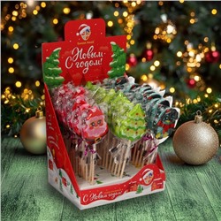 Карамель леденцовая новогодняя фигурная Sweet Ness "Санта, Елочка, Пингвин",15 г