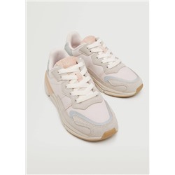 Deportiva combinada cordones -  Niña | MANGO OUTLET España