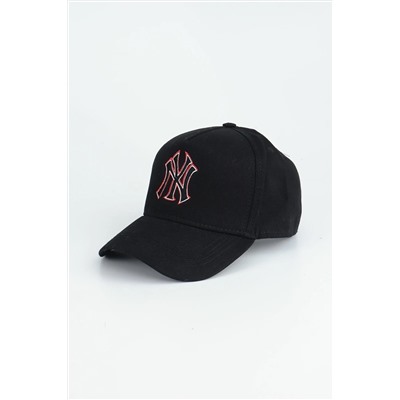 Бейсболка с логотипом NY Black Red Logo - Черный