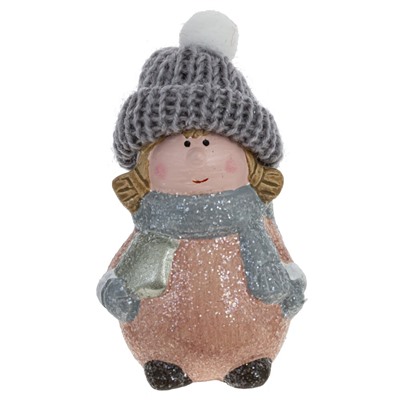 Фигурка декоративная "Дед Мороз/Ребенок/Ангел" (блок 24шт), L4,5 W3 H8 см, 9в.
