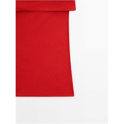 Knit top with draped detail