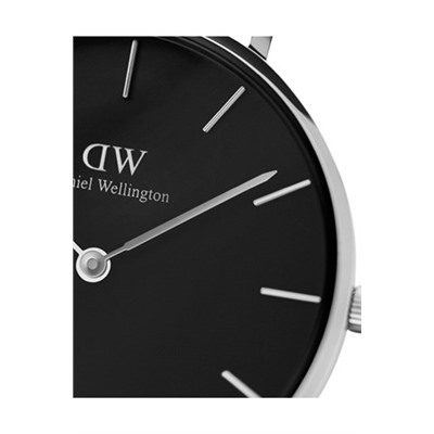 Reloj de cuarzo de acero Sterling 36 mm - Plateado y negro