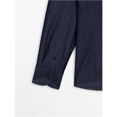 Camisa denim 100% algodón slim fit