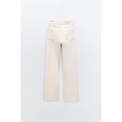 JEANS Z1975 MINI FLARE TIRO ALTO BAJO ASIMÉTRICO