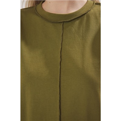 Khaki 100 %хлопковое шитье детально/нормальное вязание плесени Twoss25ts00135