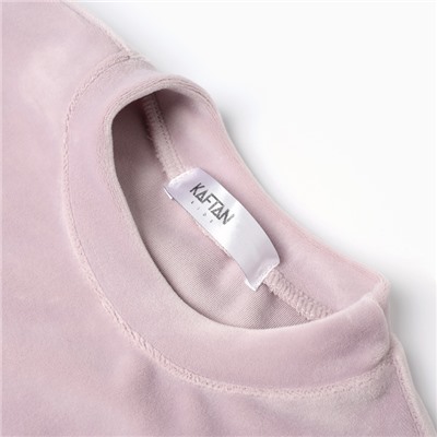 Костюм детский (свитшот, брюки) KAFTAN Plushy р.34 (122-128), лиловый
