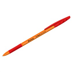 Ручка шариковая Berlingo "Tribase grip orange" красная, 0,7мм, грип