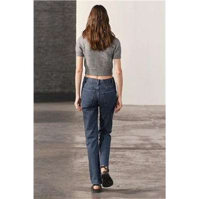 JEANS ZW COLLECTION BOOTCUT TIRO ALTO BRILLOS